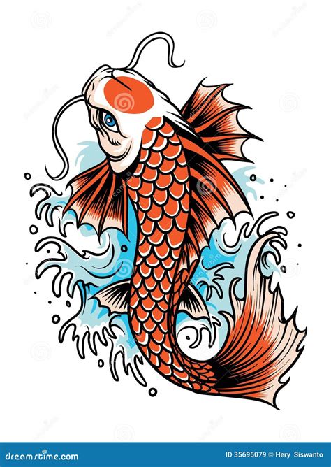 Koi Fish Tattoo Stock Illustrations – 4,496 Koi Fish Tattoo Stock ...