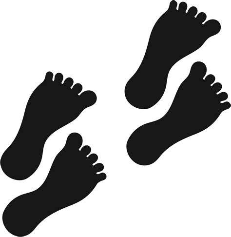 Durable Barefoot Footprint Stickers, Small, Waterproof Gloss Vinyl ...