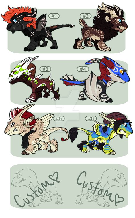 Monster Base Designs #2- ONE LEFT by Vholkrum on DeviantArt