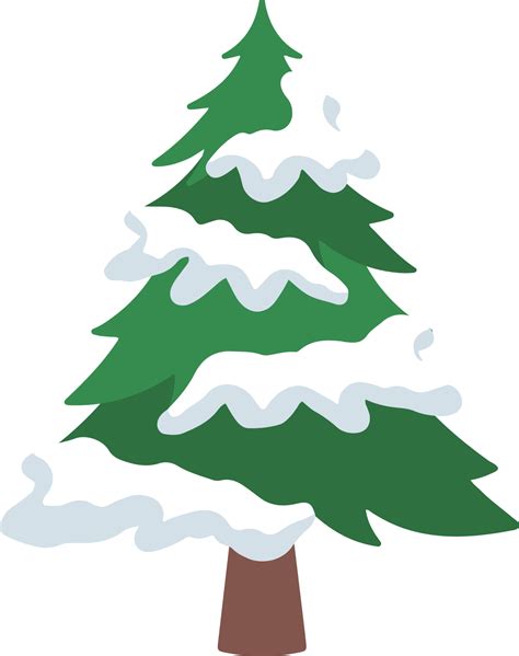 Christmas Watercolor Snowy winter Pine Tree 14342575 PNG