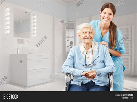 Senior Nurse Bathroom Image & Photo (Free Trial) | Bigstock