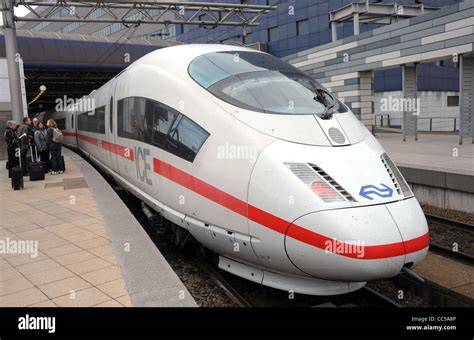 ICE train, German railways (Deutsche Bahn) ICE train Stock Photo - Alamy