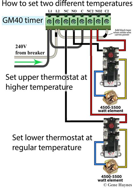 Rheem Water Heater Wiring Thermostat 120v 240v Switch 30a 23