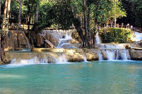 Tad Sae Waterfalls - The Turquoise Waterfalls in Luang Prabang