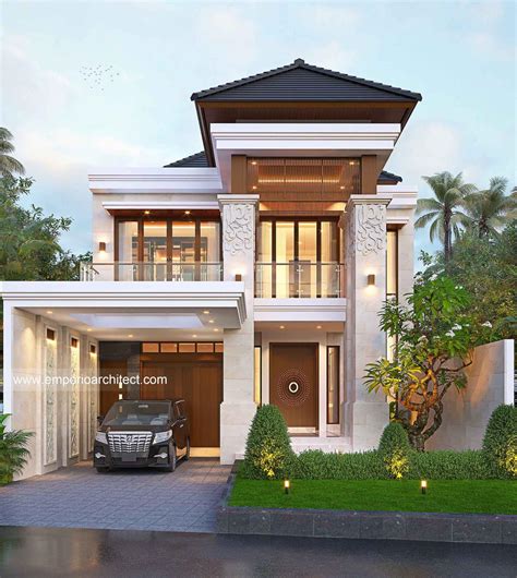 Desain Rumah Villa Bali 2 Lantai Mr. KY di Bali