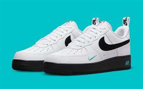 THE NIKE AIR FORCE 1 LOW BLACK-TEAL IS THE LATEST OUT THE ASSEMBLY LINE