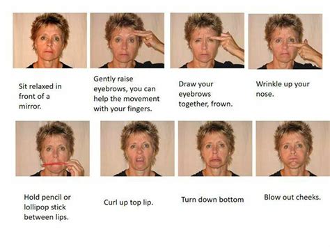 Facial Exercises For Bells Palsy Pictures - Exercise Poster