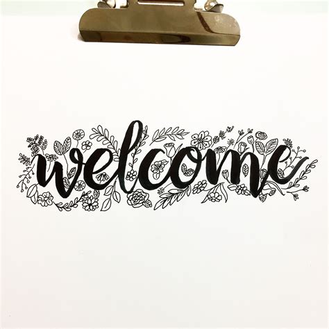 Welcome Calligraphy - Calligraphy and Art