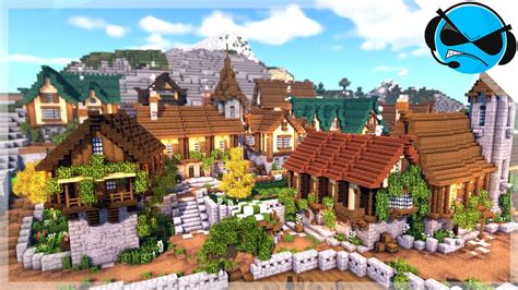 Minecraft Medieval Town Layout