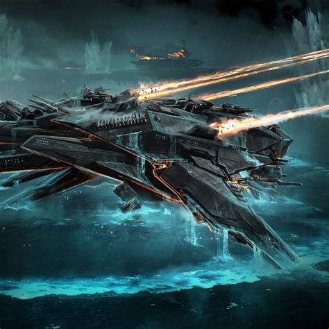 Battleship by GeorgeHullArt | Art | 2D | CGSociety | Battleship, Spaceship art, Concept ships