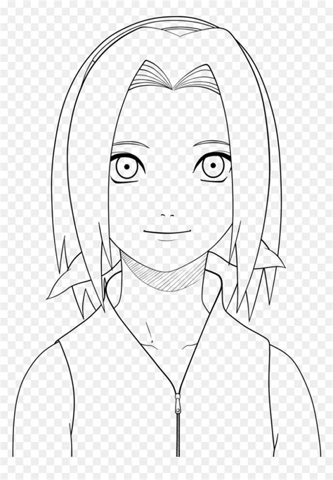 Naruto Sakura Drawing At Getdrawings - Sakura Haruno Easy Drawing, HD Png Download - vhv