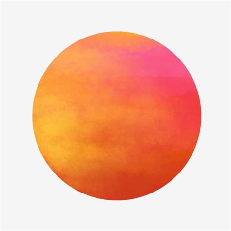 an orange and pink circle on a white background