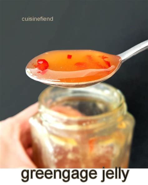 Greengage jelly with chilli and rosemary is a full of flavour, unusual condiment. It’s a cross ...