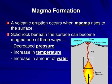 Region Where Magma Is Found