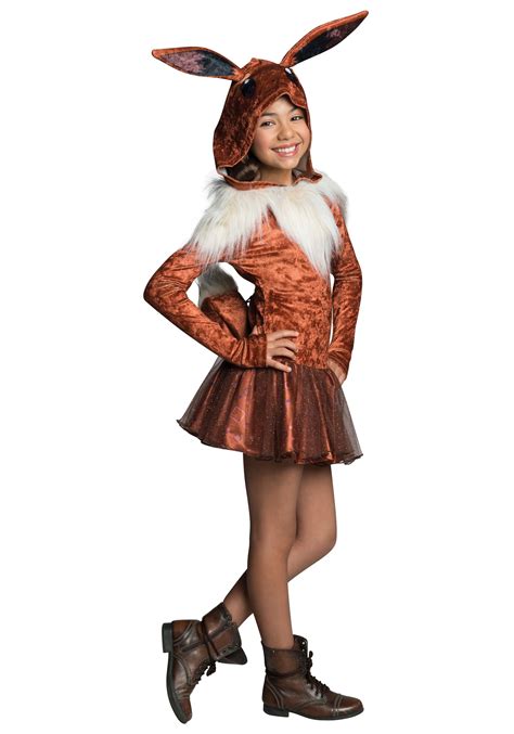 Eevee Girls Hoodie Costume Dress from Pokemon