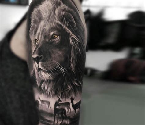 Lion tattoo by Oleg Black | Post 27689