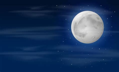 Night sky with moon 296906 Vector Art at Vecteezy