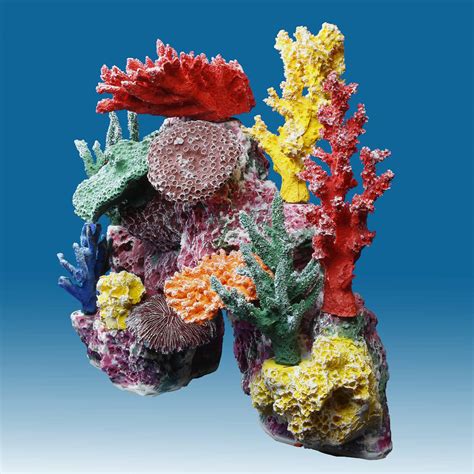 DM048PNP Medium Coral Reef Aquarium Decoration for Marine Fish Tanks