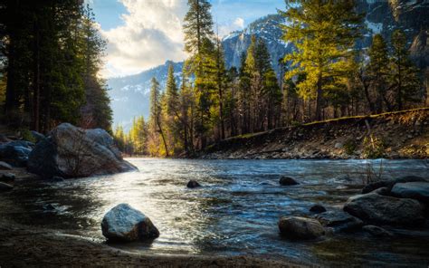 nature, River, Mountain, Trees, Rock, HDR Wallpapers HD / Desktop and Mobile Backgrounds