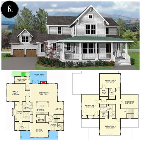 10 Modern Farmhouse Floor Plans I Love - Rooms For Rent blog