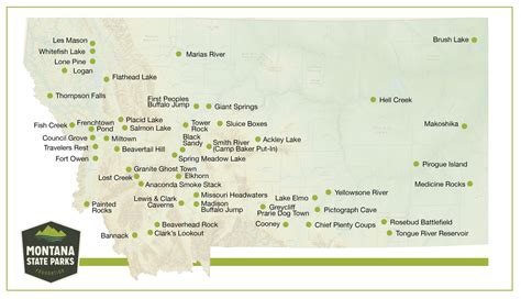 Montana Map With National Parks - United States Map