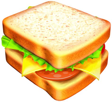 Sandwich Transparent PNG Clipart Image | Food clipart, Food doodles, Food illustrations