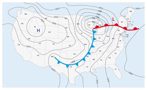 Know the Difference Between Weather Fronts Like a Meteorologist | Weather map, Weather fronts ...