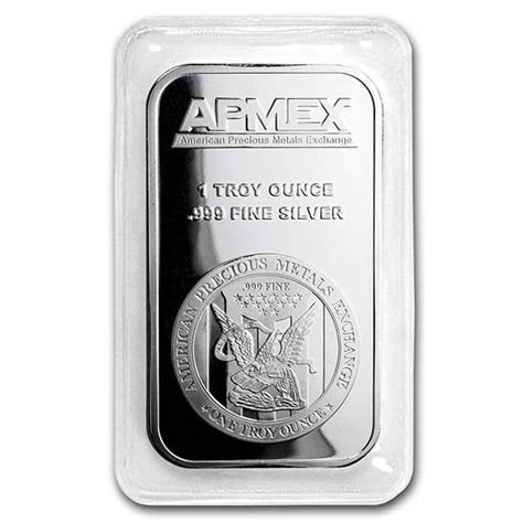 Buy 1 oz Silver Bar .999 Fine Silver | APMEX