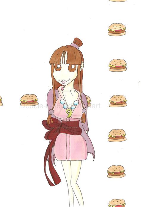 Maya Fey - Burger Queen by Double-L-46 on DeviantArt