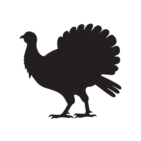 turkey silhouette Vector 29193100 Vector Art at Vecteezy