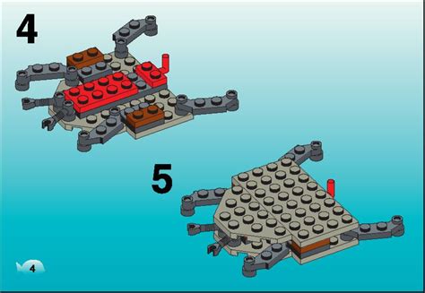 LEGO 6140 Crab Instructions, Aquazone - Stingrays