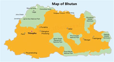 Ultimate Bhutan and Nepal Tourist Maps