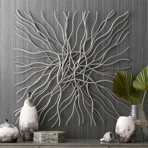 Silver, 40 In. To 49 In., Contemporary Wall Art | Lamps Plus