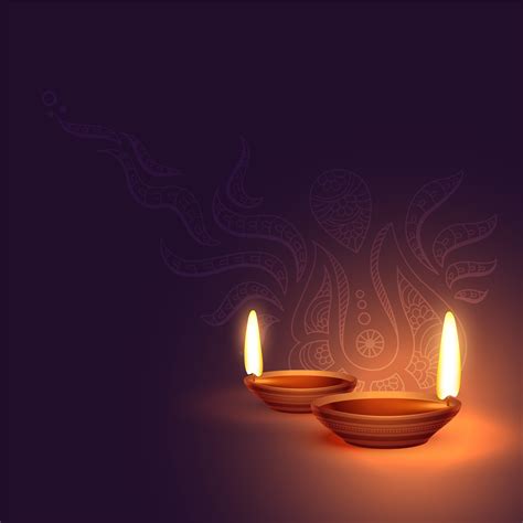 beautiful two diwali diya background - Download Free Vector Art, Stock Graphics & Images