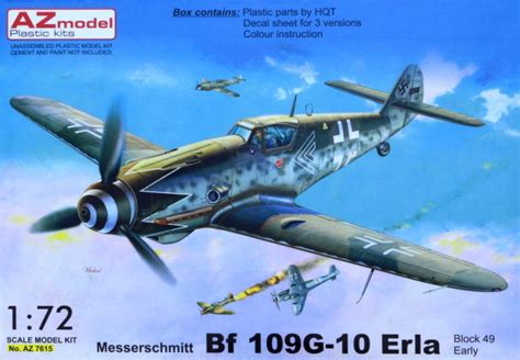 MODELIMEX Online Shop | 1/72 Messerschmitt Bf 109G-10 Erla early (3x ...