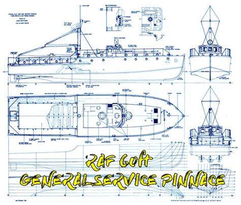 Full size printed plans 60ft GENERAL SERVICE PINNACE Scale 1/2” = 1 Fo ...