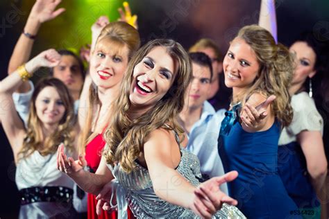 Party people dancing in disco club - stock photo 534423 | Crushpixel