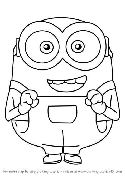 Minion Sketch, Minion Drawing, Minions Coloring Pages, Coloring Books, Minion Stencil, Cartoon ...