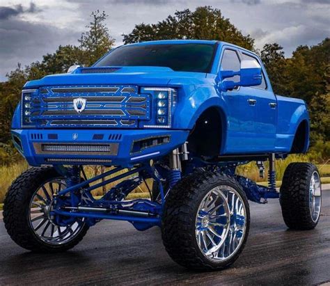 Inspirasi Blue Jacked Up Trucks