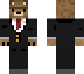 Brown Bear in Suit | Minecraft Skin