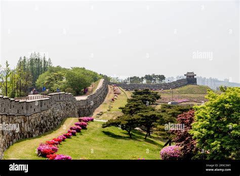 Korea, Hwaseong Fortress, UNESCO World Heritage Stock Photo - Alamy