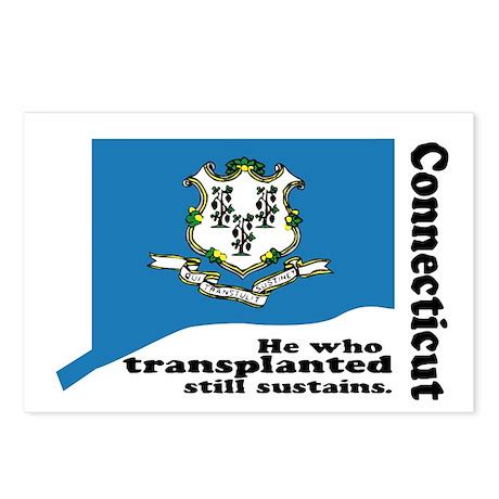 Connecticut State Motto Postcards (Package of 8) by literarylicense