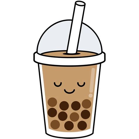 a coffee cup with a straw sticking out of it's top and eyes closed