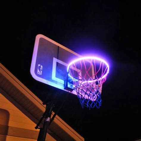 Light up Basketball Hoop Sensor-Activated LED Solar Strip Light Induction Lamp## Backboard ...