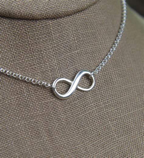 Infinity Symbol Necklace in Sterling Silver Sturdy Infinity - Etsy