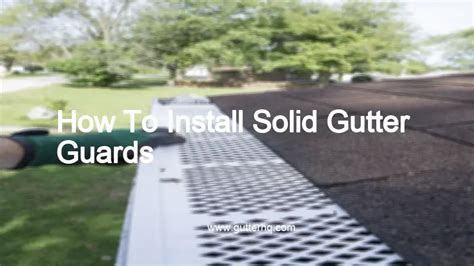 How To Install Solid Gutter Guards - Gutter HQ