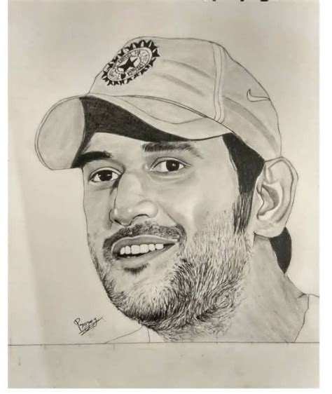 MS Dhoni-drawing Showflipper