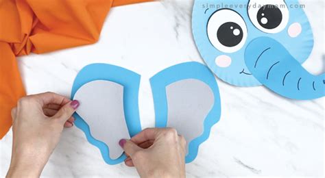 Elephant Paper Plate Craft For Kids [Free Template]