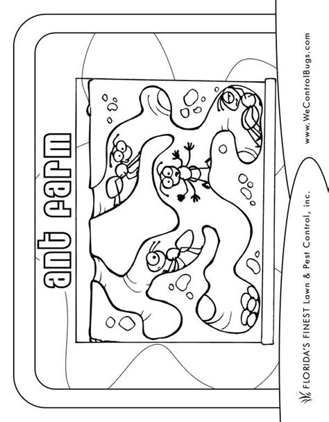 Ant Farm Printable Coloring Pages | Monaicyn Kitchen Ideas