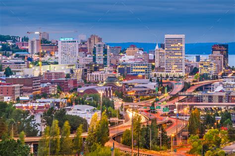 Tacoma, Washington, USA Skyline Stock Photo by SeanPavone | PhotoDune